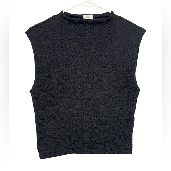 Abercrombie & Fitch Textured Muscle Tank Minimalist Black Size Medium - Picture 7 of 8
